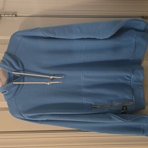 XERSION BRAND MEN'S WARM BLUE PULLOVER HOODIE SIZE MEDIUM